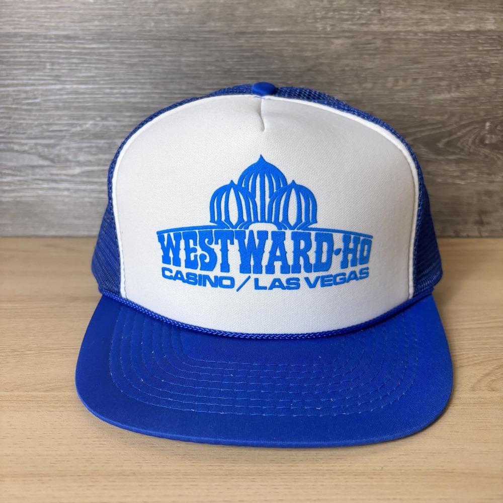 Vintage Westward Ho Casino Hat Cap Snapback Las Vegas Trucker Mesh